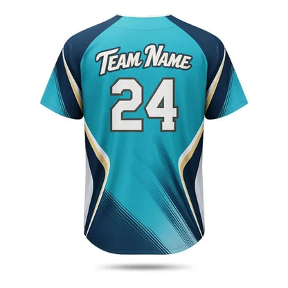 Premium Full Button Baseball Jersey Sublimated Men,Women,Kid