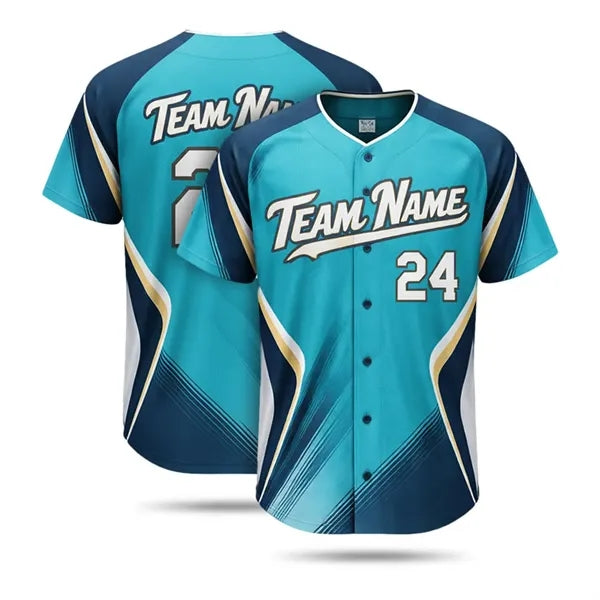 Premium Full Button Baseball Jersey Sublimated Men,Women,Kid