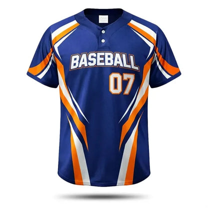 Premium Men's Sublimated 2 Button Baseball Jersey