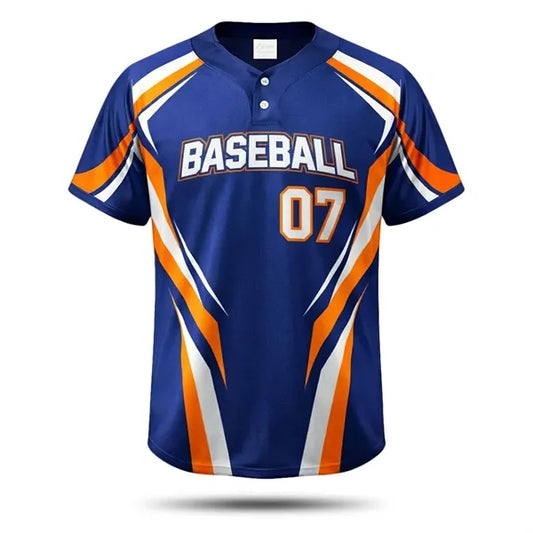 Premium Men's Sublimated 2 Button Baseball Jersey