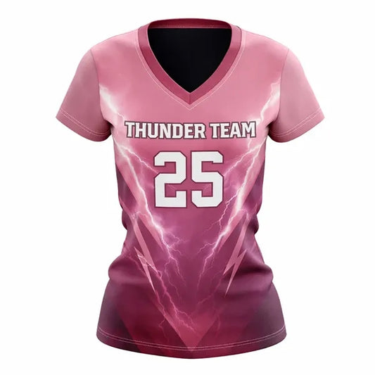 Sublimated Football Fanwear Women's Jersey Interlock
