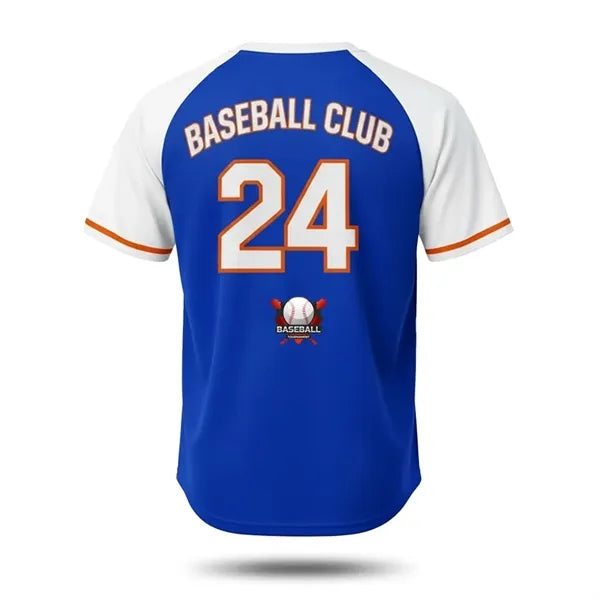 Men's Solid Color Crew Neck Raglan Baseball Jersey