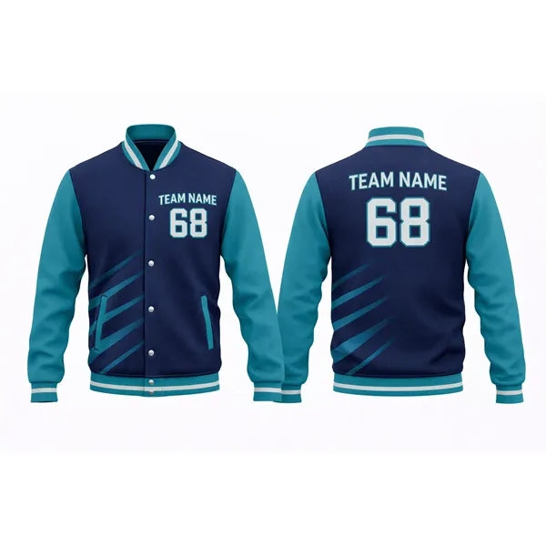 Unisex Double Layer Varsity Jacket Sublimated