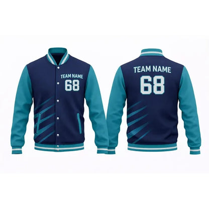 Unisex Double Layer Varsity Jacket Sublimated