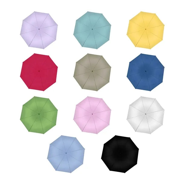 41" Arc Portable Mini 5 Fold Capsule Umbrella With Pouch