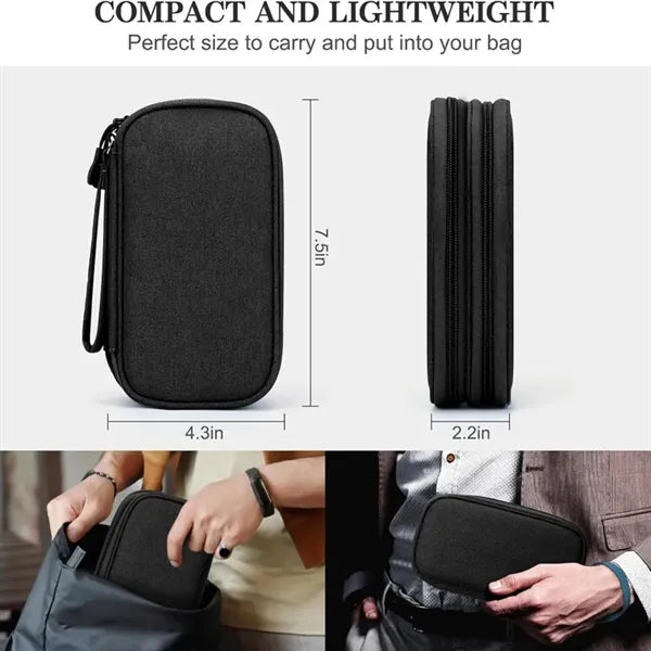 Multi-Layer Digital Accessories Organizer Pouch