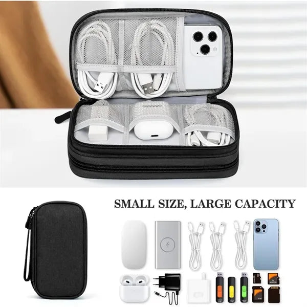 Multi-Layer Digital Accessories Organizer Pouch