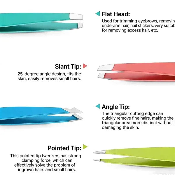 Tweezers Set with Travel Case