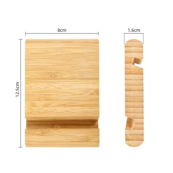 Portable Wooden Desktop Cell Phone Stand
