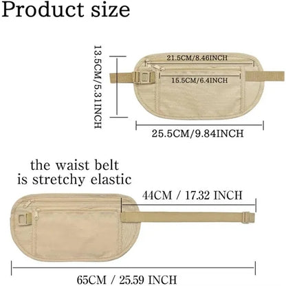 Fanny Pack Hidden Belt Bag with RFID Blocking