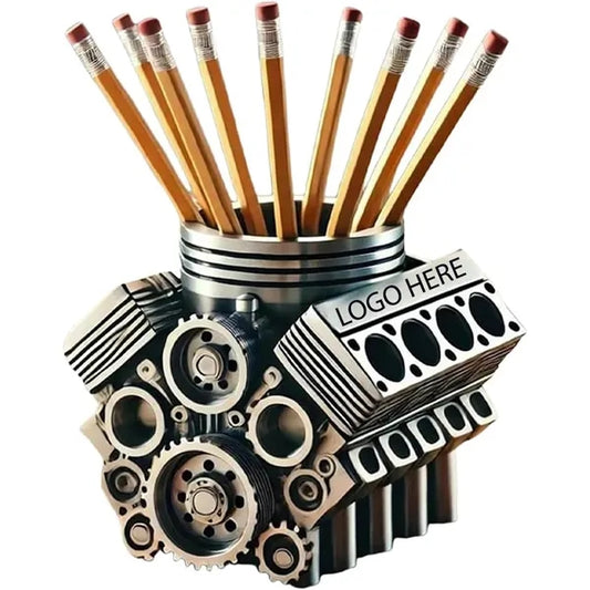 V8 Engine Block Pen Holder