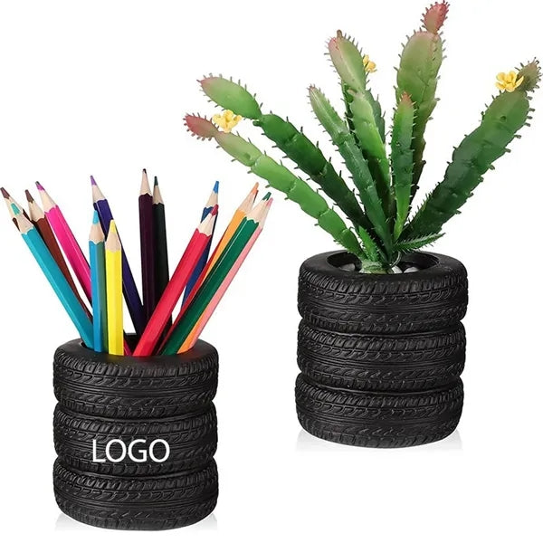 Tire-shaped pen holder creative desktop storage