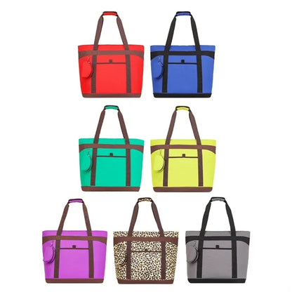 Large Insulated Cooler Tote Bag with Pocket
