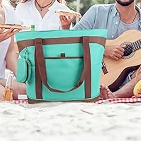 Large Insulated Cooler Tote Bag with Pocket
