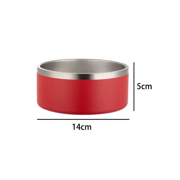 16oz Stainless Steel Pet Bowl with Color Coating