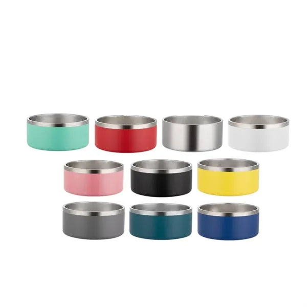16oz Stainless Steel Pet Bowl with Color Coating