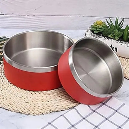 16oz Stainless Steel Pet Bowl with Color Coating