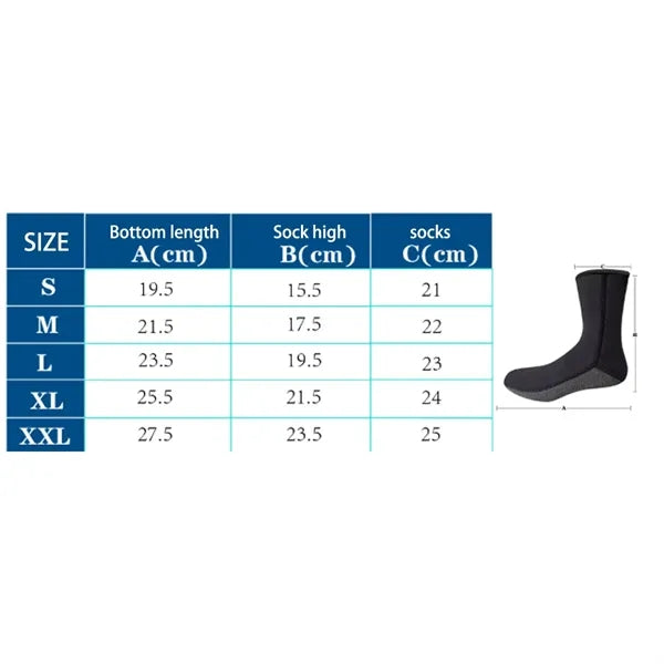 Thermal Diving Socks Anti Slip