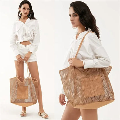 Mesh Beach Tote Bags
