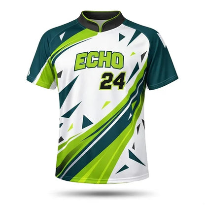 Unisex Mandarin Collar Raglan Sleeves Baseball Jersey
