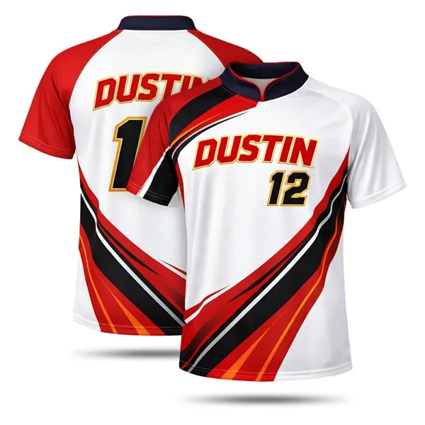 Premium Sublimated Mandarin Collar Raglan Baseball T-shirt