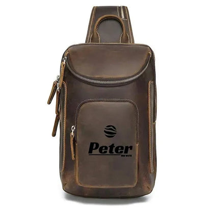 Vintage Full Grain Leather Sling Bag