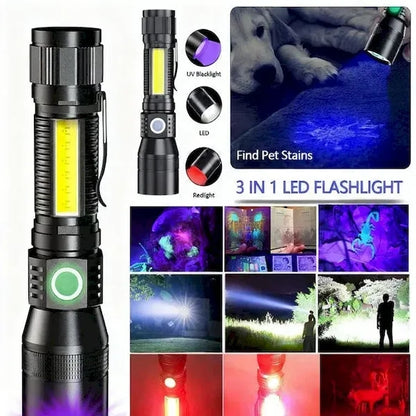 Super Bright Magnetic COB Work Flashlight
