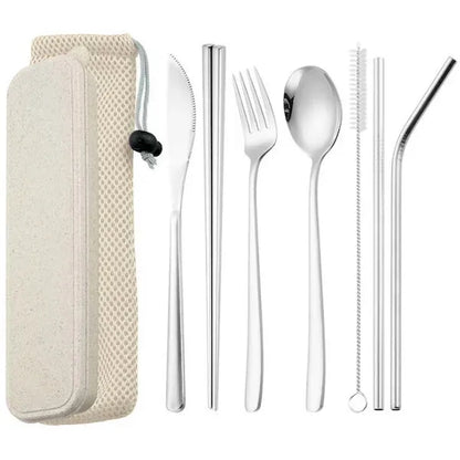 Portable Travel Camping Cutlery Set