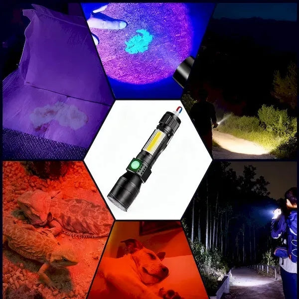 Super Bright Magnetic COB Work Flashlight