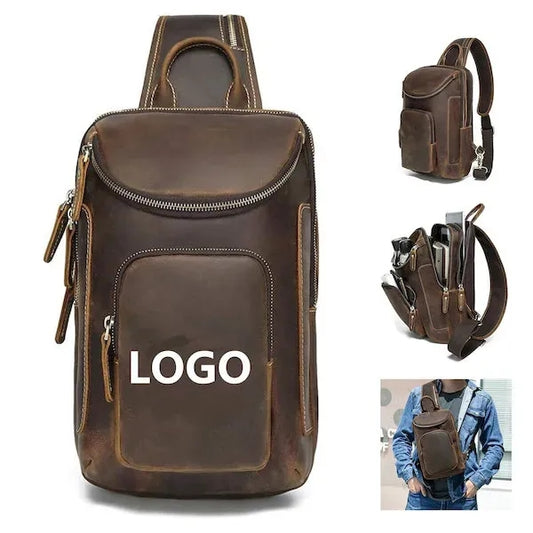 Vintage Full Grain Leather Sling Bag