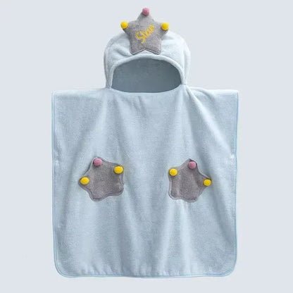 Kids Hooded Bath Towel Wrap