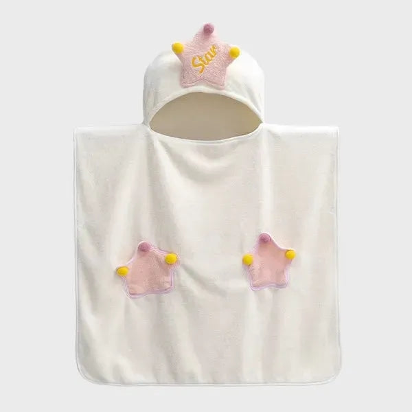 Kids Hooded Bath Towel Wrap