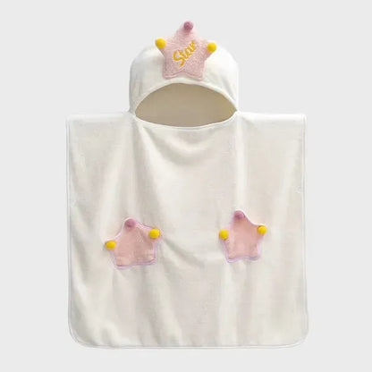 Kids Hooded Bath Towel Wrap