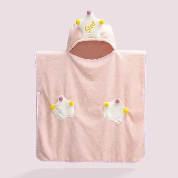 Kids Hooded Bath Towel Wrap