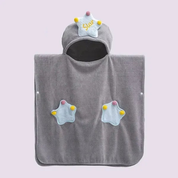 Kids Hooded Bath Towel Wrap