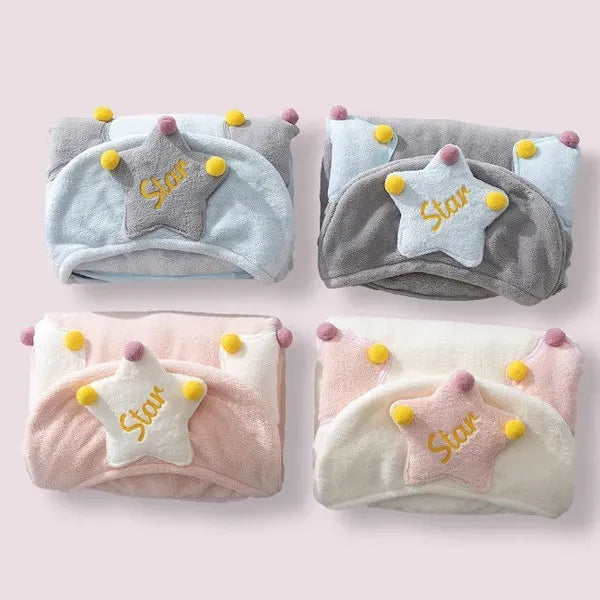 Kids Hooded Bath Towel Wrap