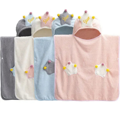 Kids Hooded Bath Towel Wrap