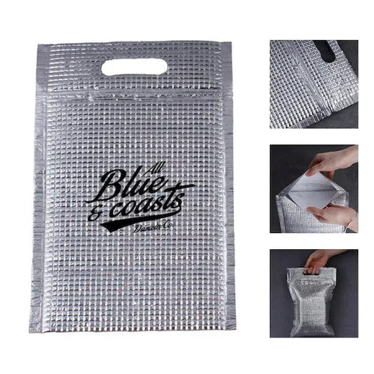 Disposable Cooler Bags with Zip Lock & Handle