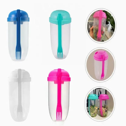 1000Ml Salad Shaker / Bowl Container Set