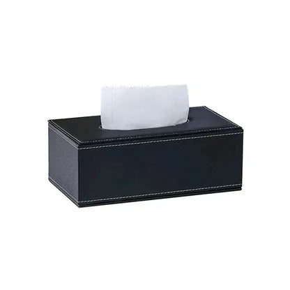 Rectangular PU Leather Tissue Box Holder