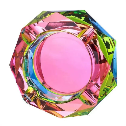 Custom Crystal Glass Ashtray