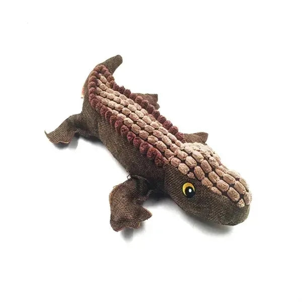 Plush Crocodile Sounding Dog Biting Toy