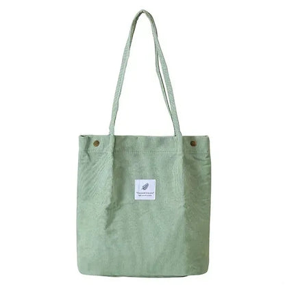 Large Capacity Corduroy Tote Bag