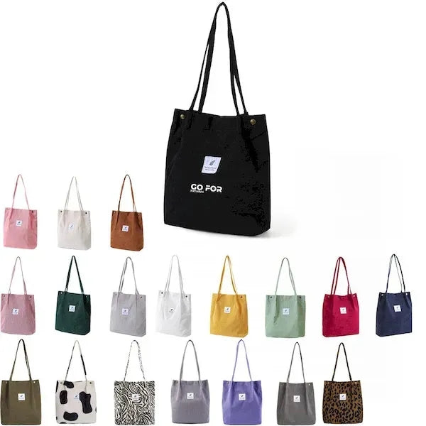 Large Capacity Corduroy Tote Bag