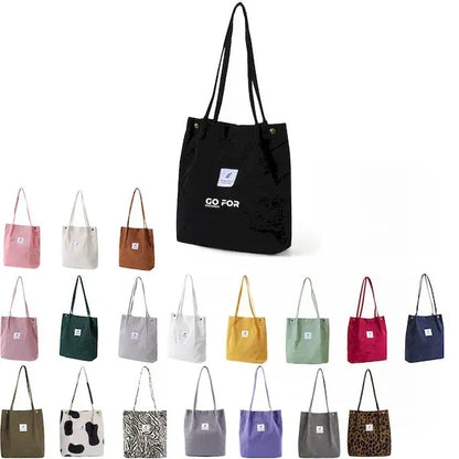 Large Capacity Corduroy Tote Bag
