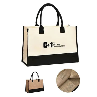 Jute Tote Bag with Straps