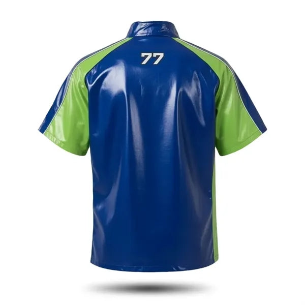 Premium ShortSleeve FullZip Bright Film Baseball Windbreaker
