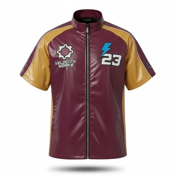 Full Zip Bright Film Baseball Windbreaker