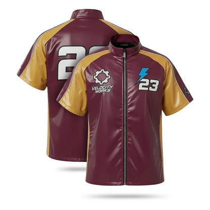 Full Zip Bright Film Baseball Windbreaker