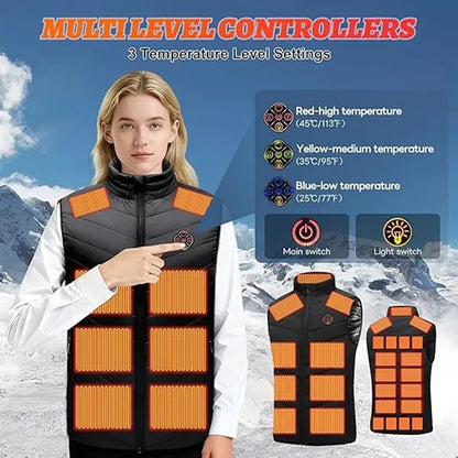 Unisex Heated Jackets with 21 Zones
